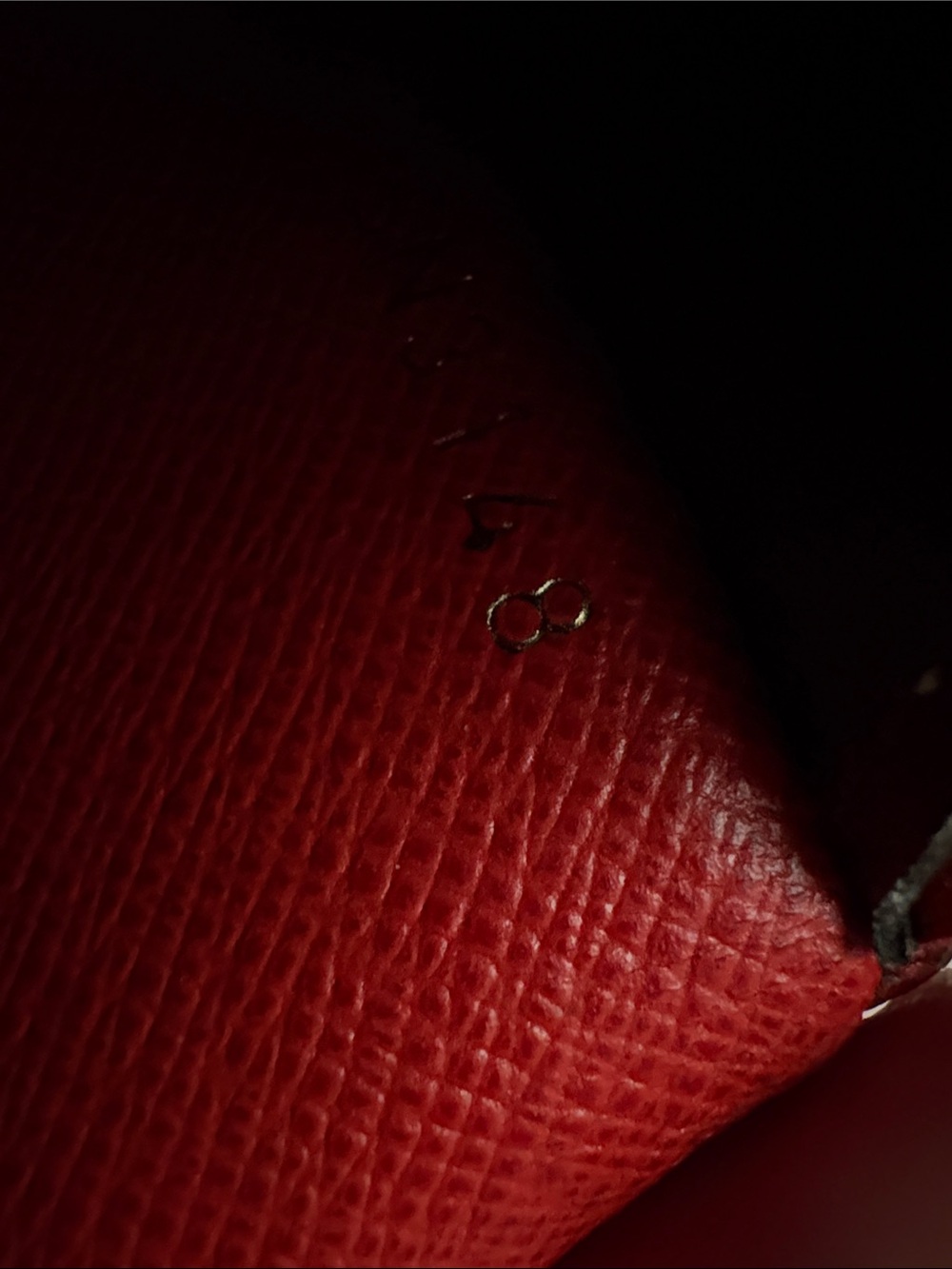 Louis Vuitton Monogram Wallet with Red Trim and added Chain - Picture 8 of 8